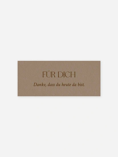 Geschenkaufkleber Hochzeit Mocca