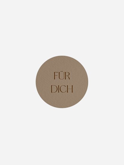 Geschenkaufkleber Hochzeit Mocca