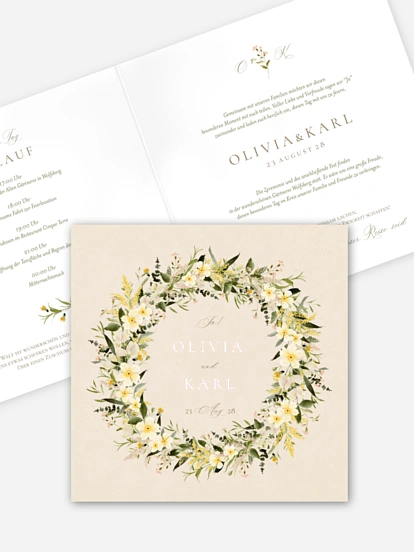 Hochzeitseinladung Summer Petals