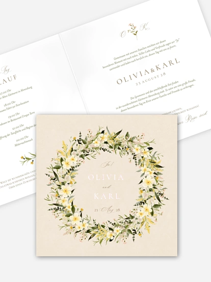 Hochzeitseinladung Summer Petals