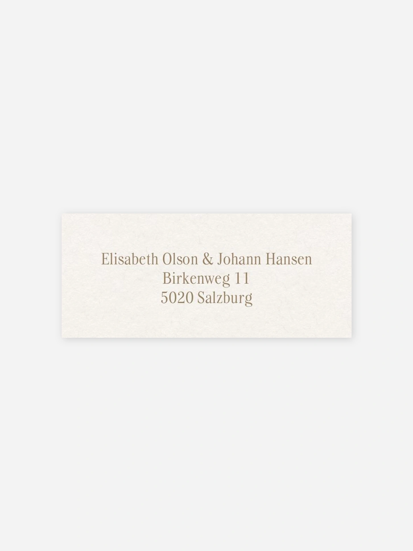 Absenderaufkleber Hochzeit Dieser eine Tag
