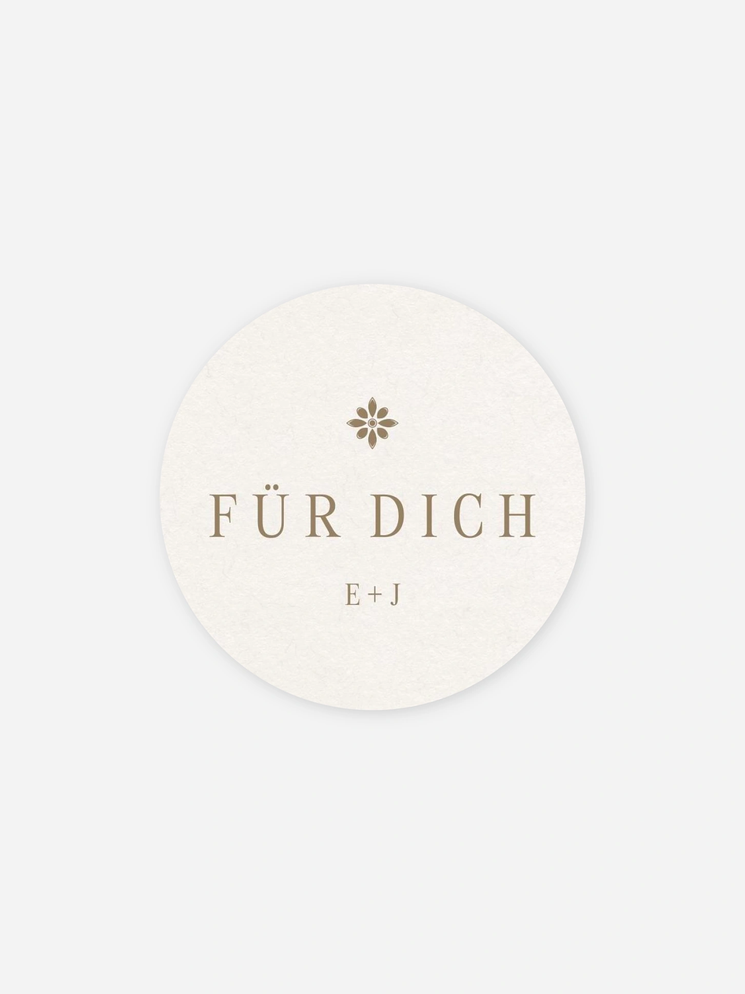 Geschenkaufkleber Hochzeit Dieser eine Tag