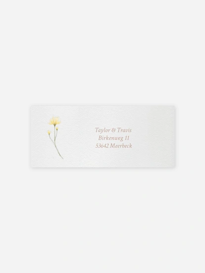 Absenderaufkleber Hochzeit From Lover to Forever