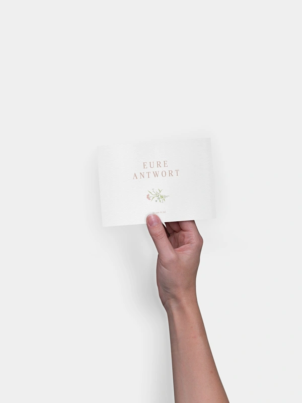 Antwortkarte Hochzeit From Lover to Forever