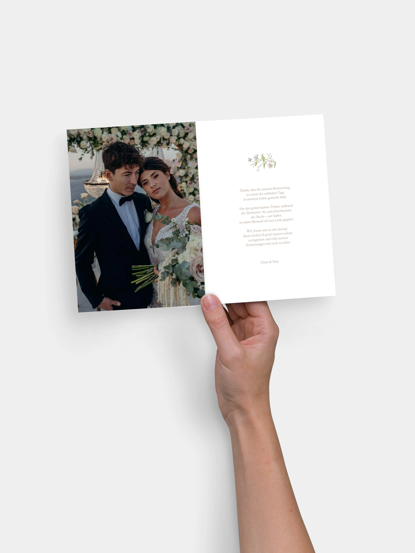 Dankeskarte Hochzeit From Lover to Forever