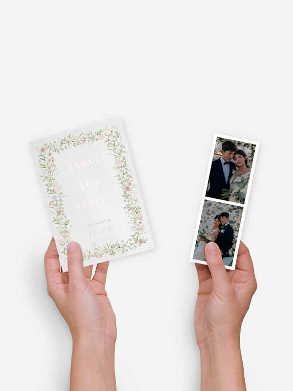 Dankeskarte Hochzeit From Lover to Forever