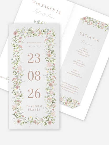 Hochzeitseinladung From Lover to Forever