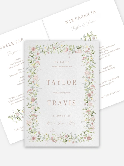 Hochzeitseinladung From Lover to Forever