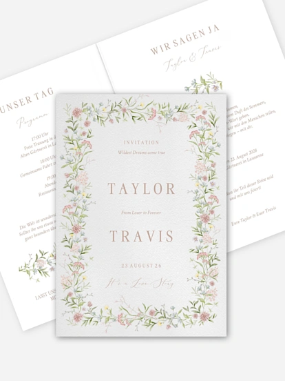 Hochzeitseinladung From Lover to Forever