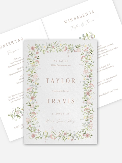 Hochzeitseinladung From Lover to Forever