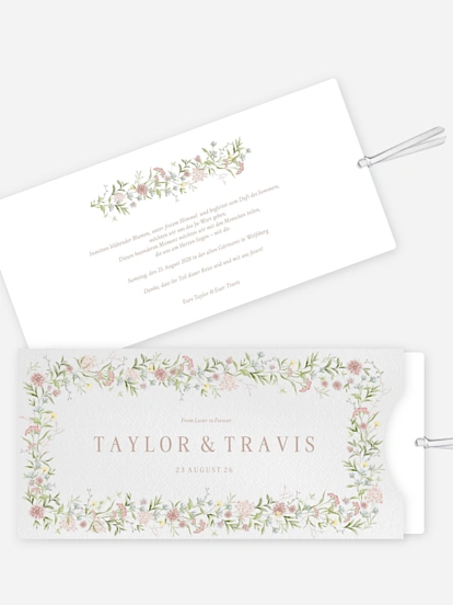 Hochzeitseinladung From Lover to Forever