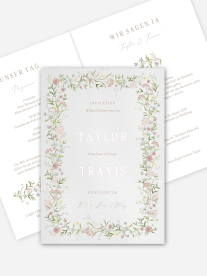 Hochzeitseinladung From Lover to Forever