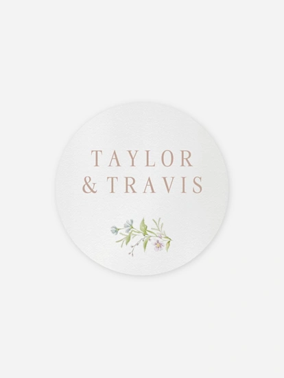 Geschenkaufkleber Hochzeit From Lover to Forever