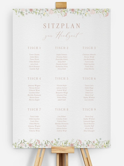 Sitzplan Plakat From Lover to Forever