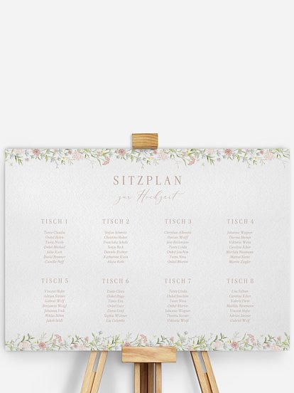 Sitzplan Plakat From Lover to Forever