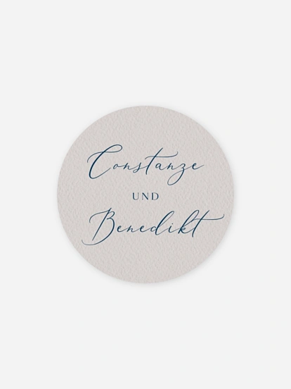 Geschenkaufkleber Hochzeit Nobility