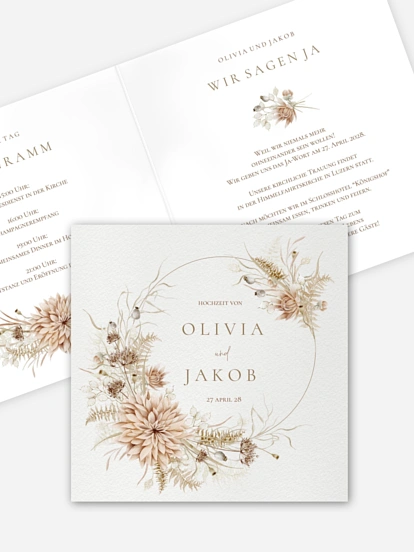 Hochzeitseinladung Sommerhauch