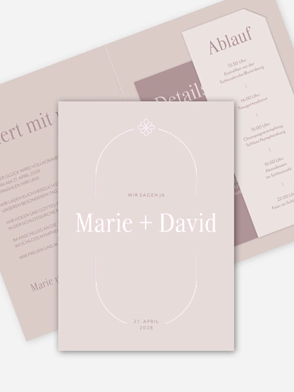 Hochzeitseinladung Synergie