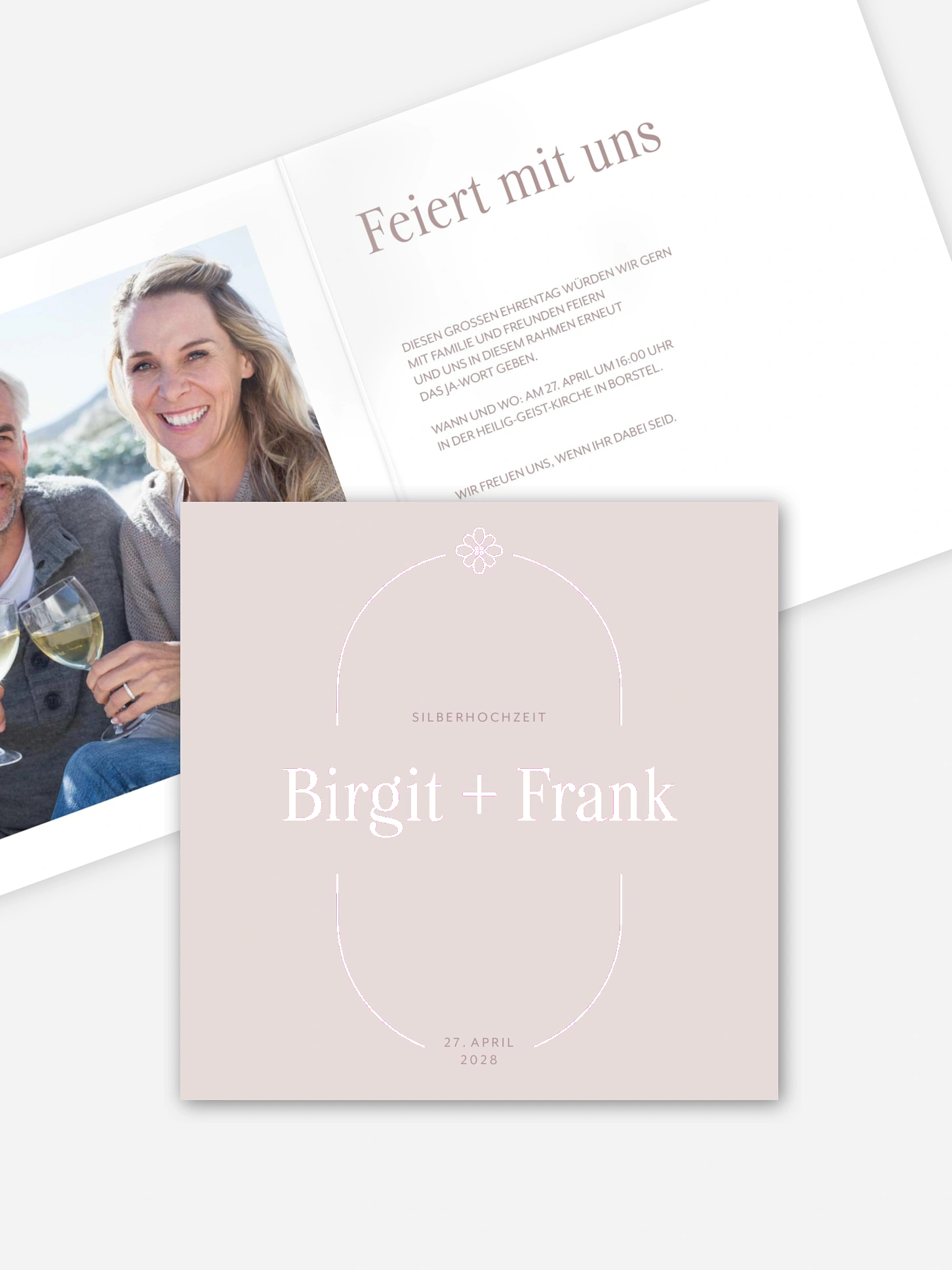 Einladung zur Silberhochzeit Synergie