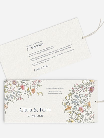 Hochzeitseinladung Dancing Flowers