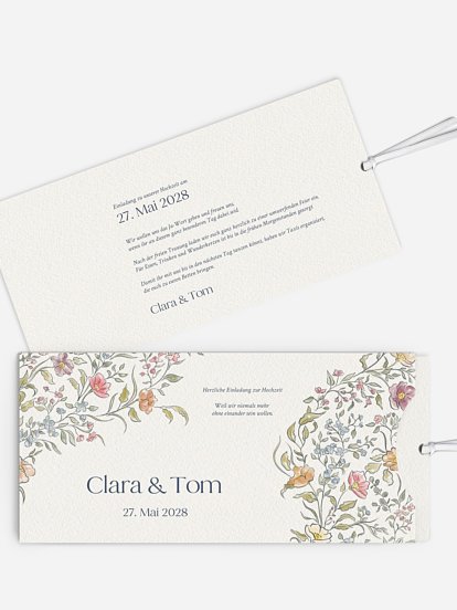 Hochzeitseinladung Dancing Flowers