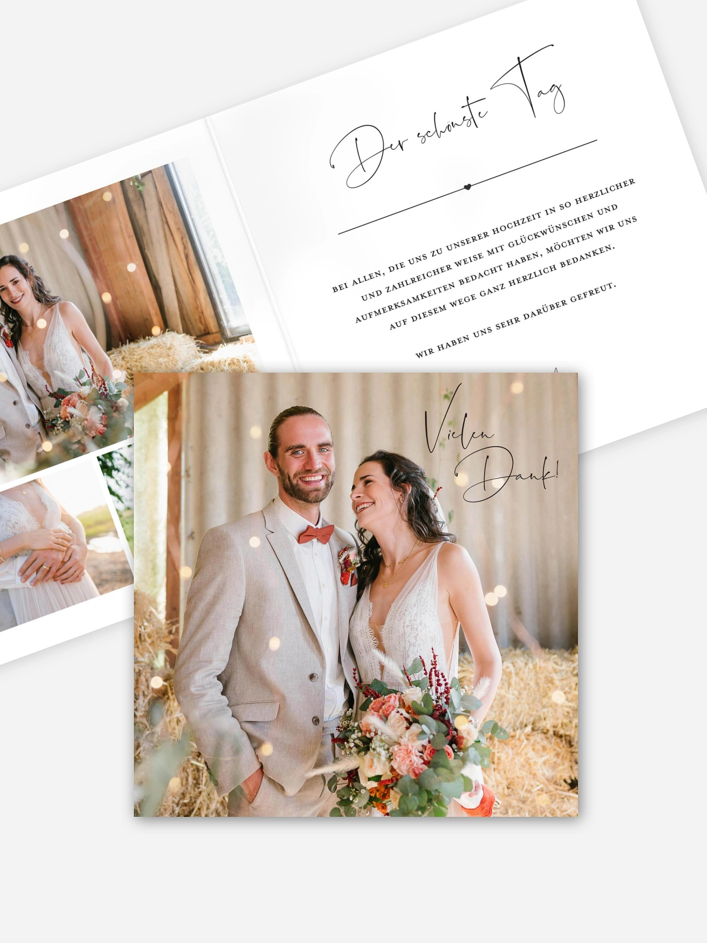 Dankeskarte Hochzeit Glückspaar