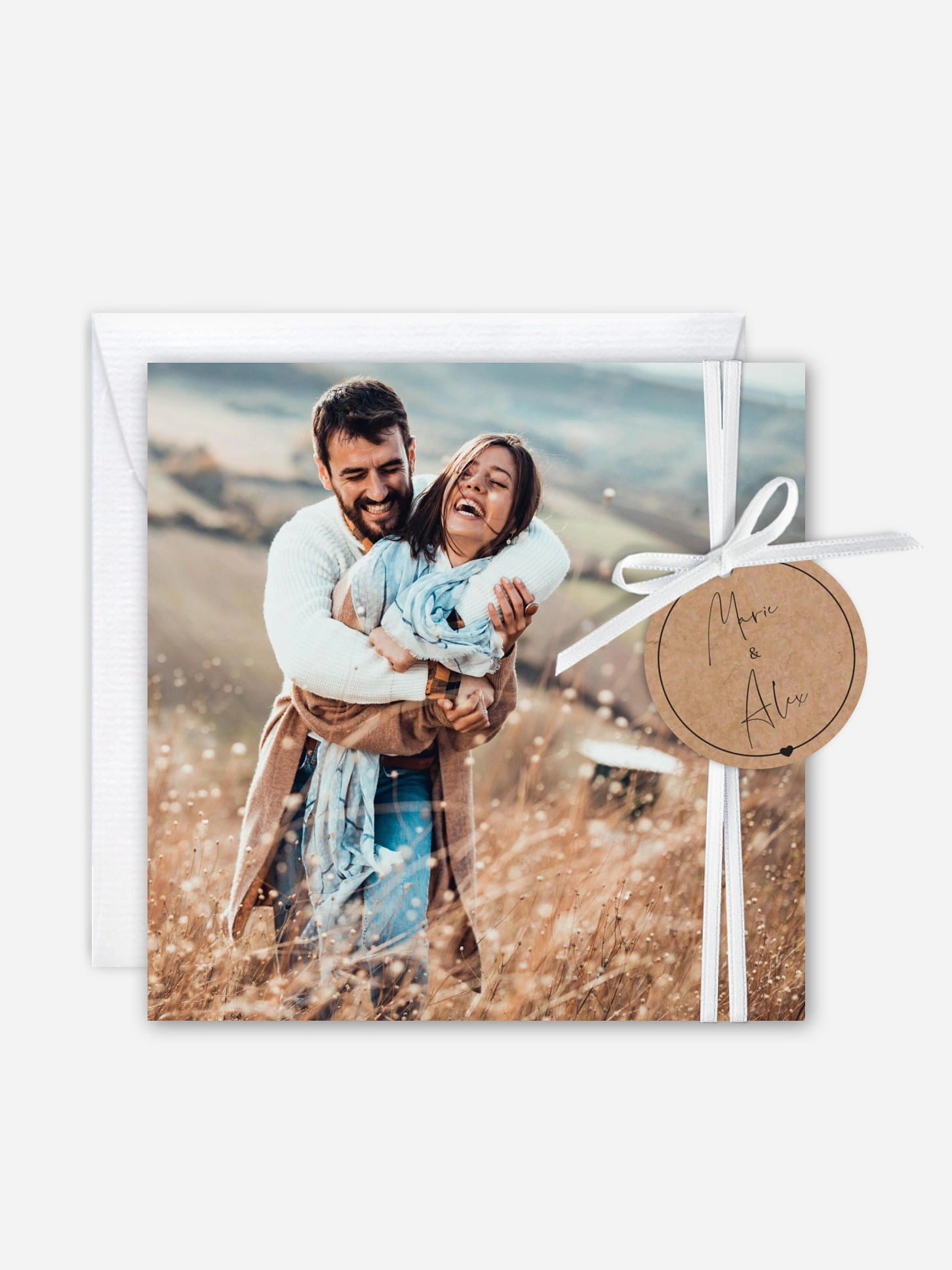 Hochzeitseinladung Glückspaar