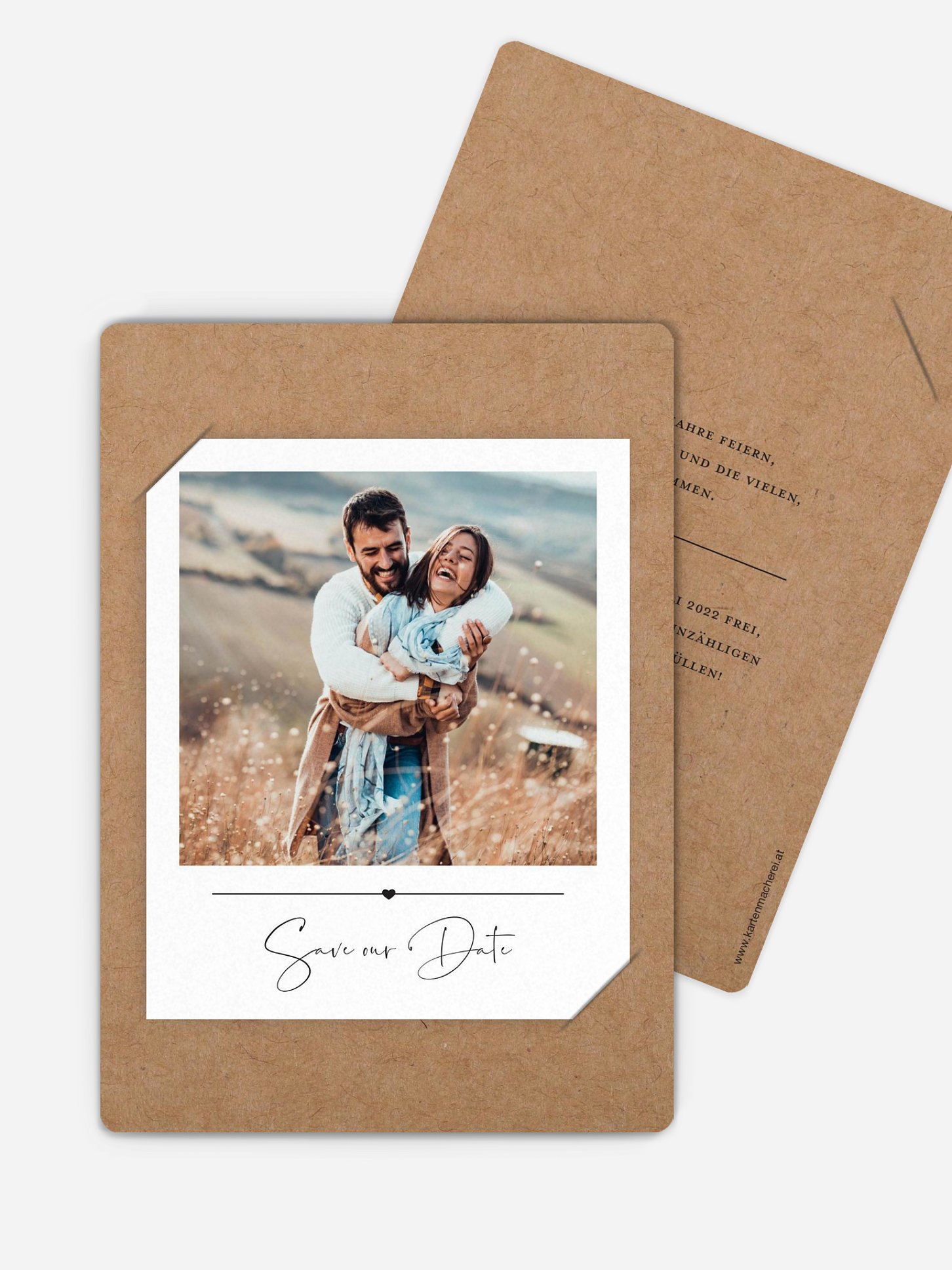 Save-the-Date Karte Glückspaar