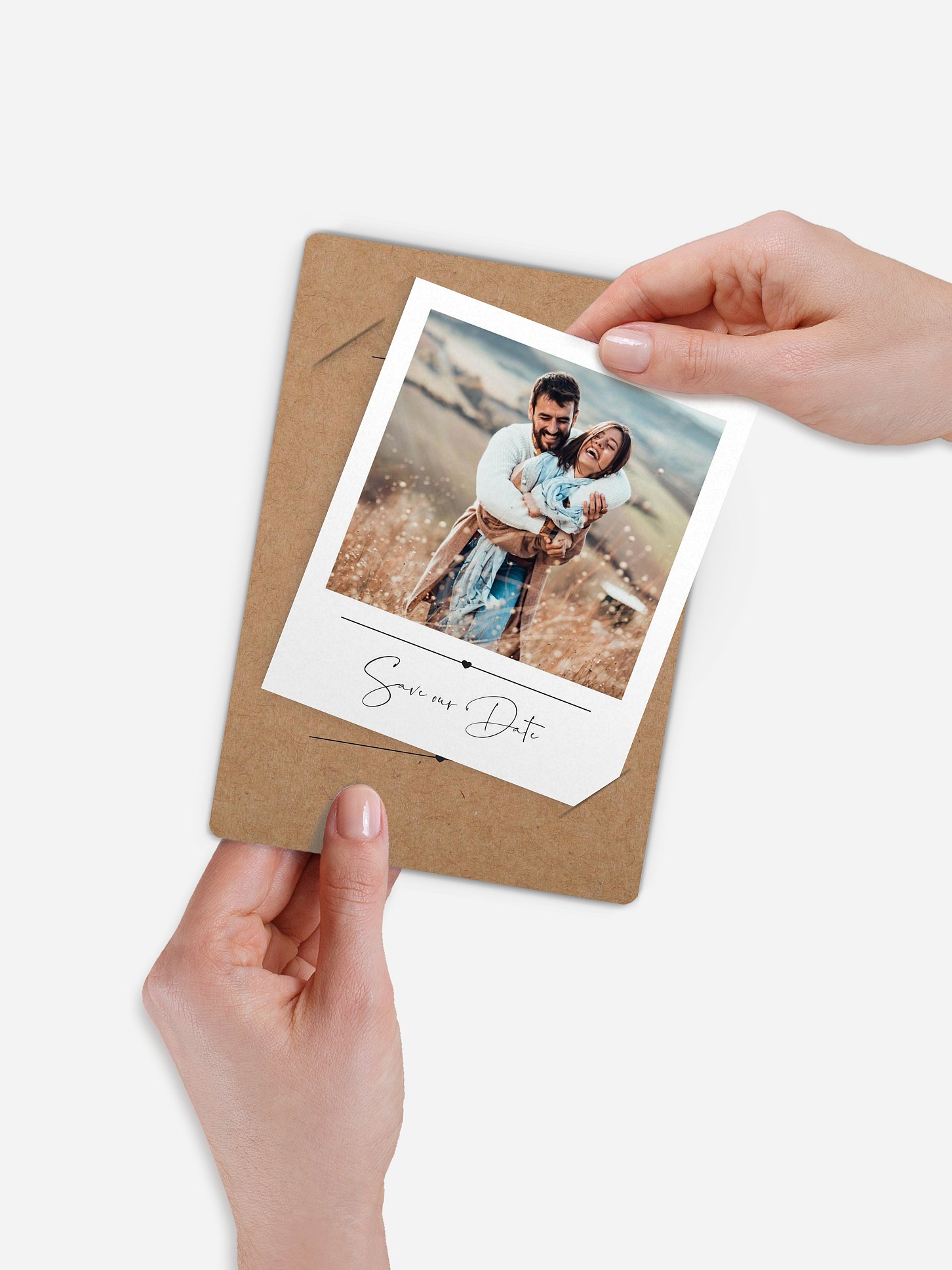 Save-the-Date Karte Glückspaar