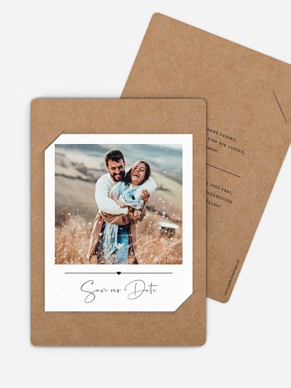Save-the-Date Karte Glückspaar
