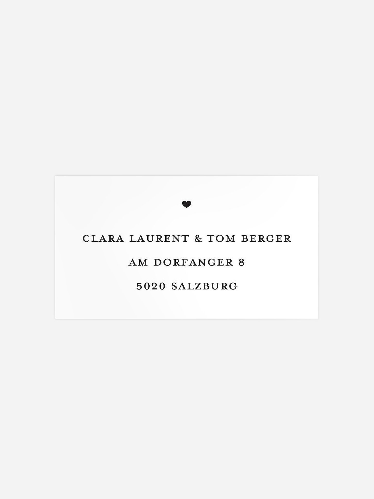 Empfängeraufkleber Hochzeit Glückspaar