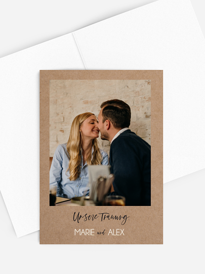 Kirchenheft Hochzeit Photo Strip