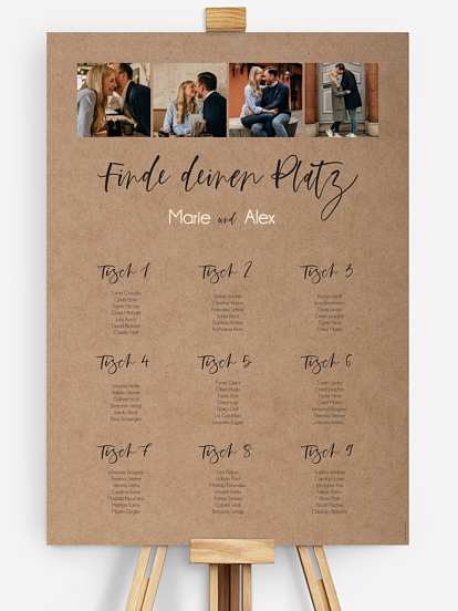 Sitzplan Plakat Photo Strip