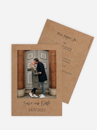Save-the-Date Karte Photo Strip