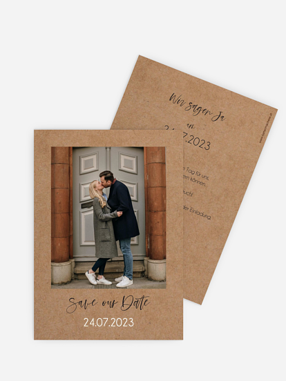 Save-the-Date Karte Photo Strip