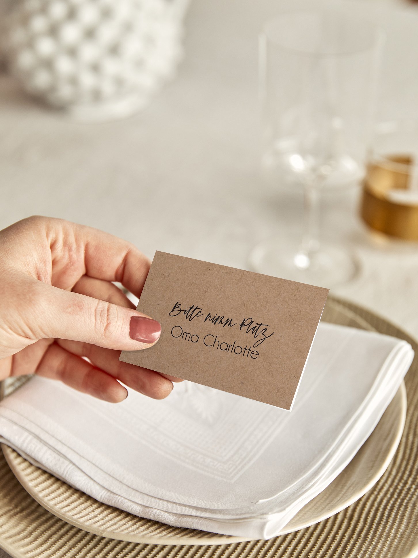 Tischkarte Hochzeit Photo Strip