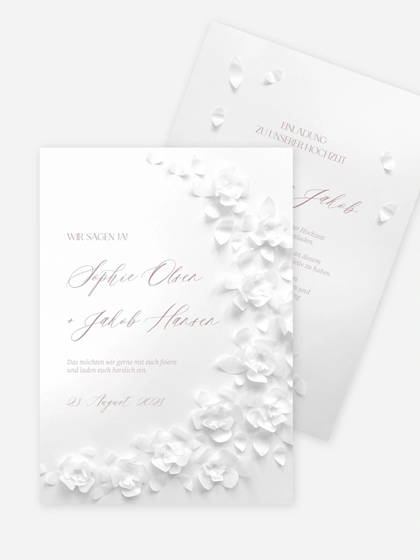 Hochzeitseinladung Poem on Paper