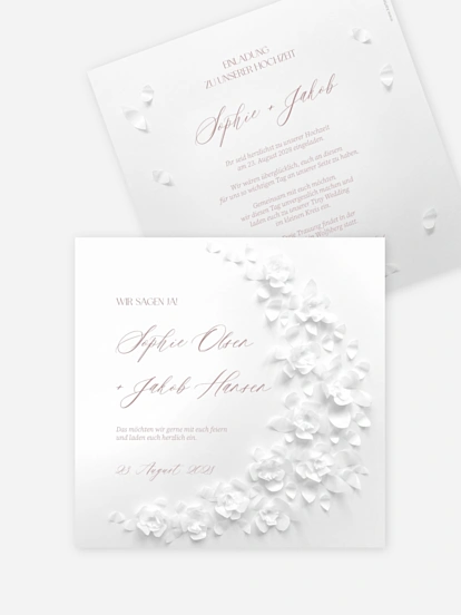 Hochzeitseinladung Poem on Paper