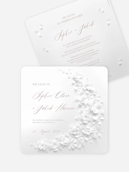 Hochzeitseinladung Poem on Paper