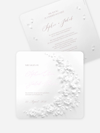 Hochzeitseinladung Poem on Paper