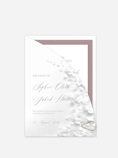 Hochzeitseinladung Poem on Paper