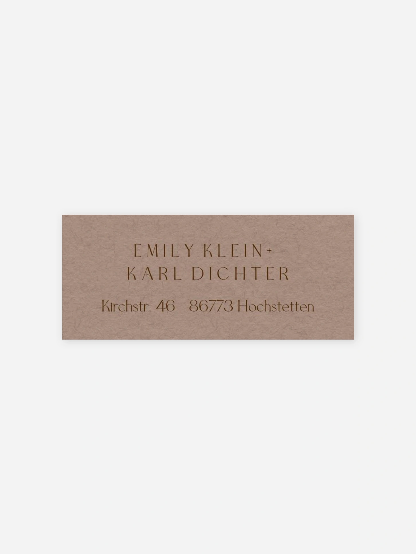 Absenderaufkleber Hochzeit Pure Initials
