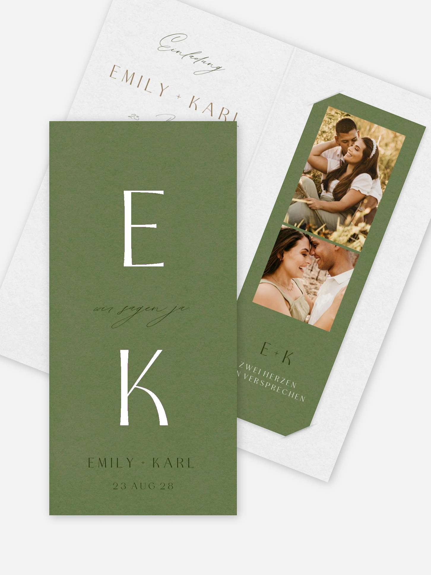 Hochzeitseinladung Pure Initials
