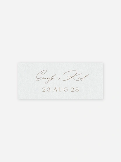Geschenkaufkleber Hochzeit Pure Initials