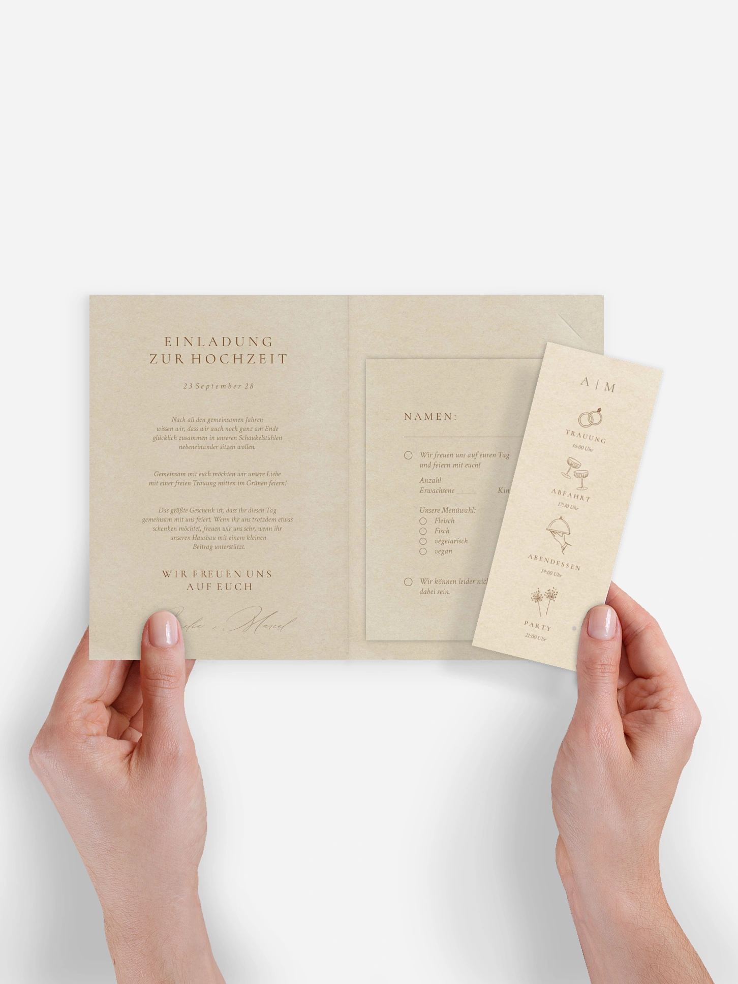 Hochzeitseinladung Mocca Moments