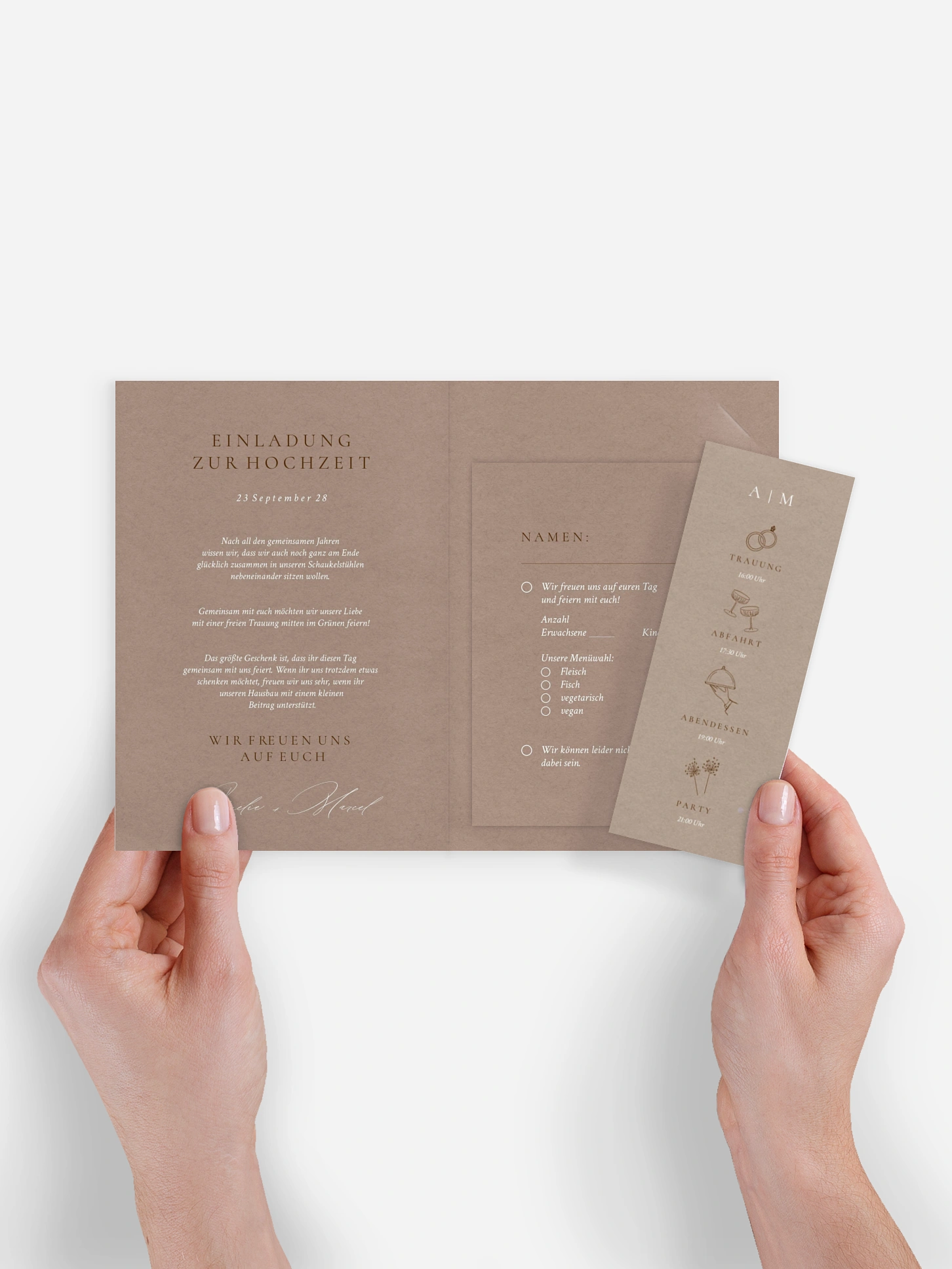 Hochzeitseinladung Mocca Moments