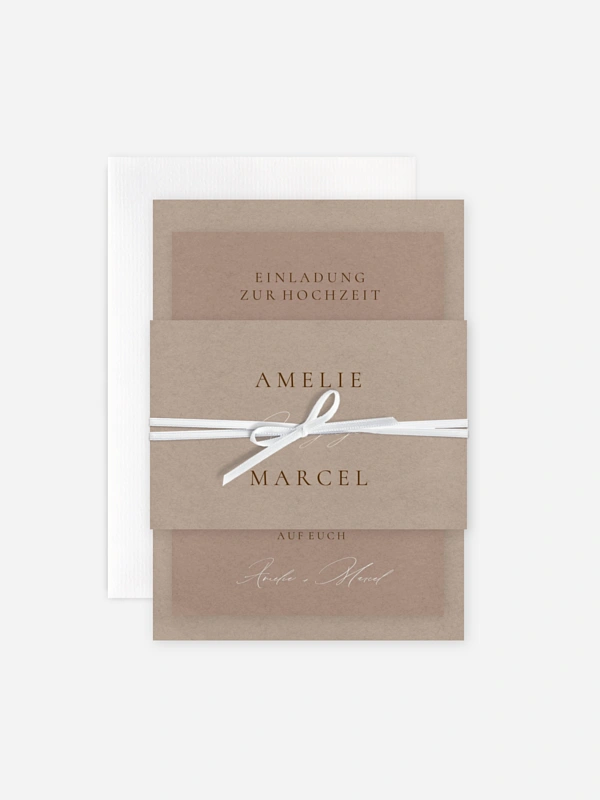 Hochzeitseinladung Mocca Moments
