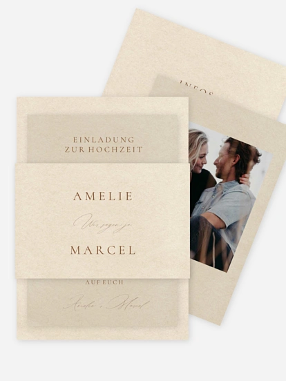 Hochzeitseinladung Mocca Moments