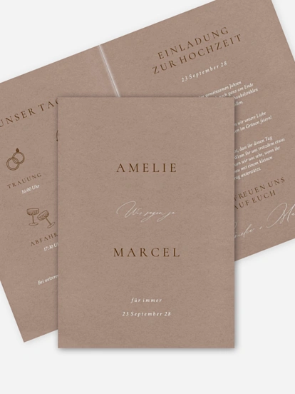 Hochzeitseinladung Mocca Moments