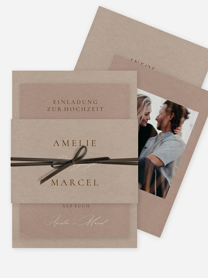 Hochzeitseinladung Mocca Moments